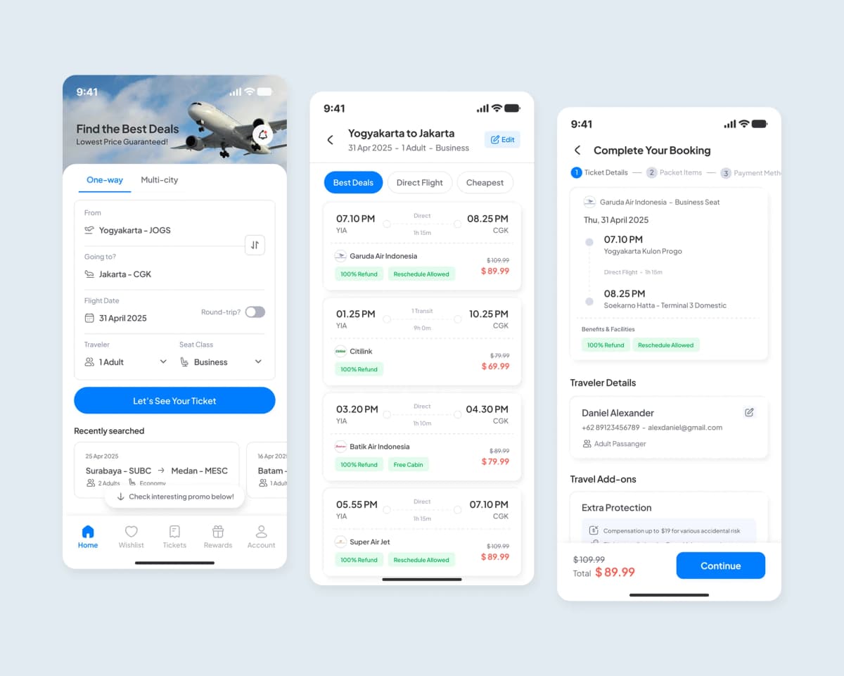 E-commerce customer microsite and product variant layout